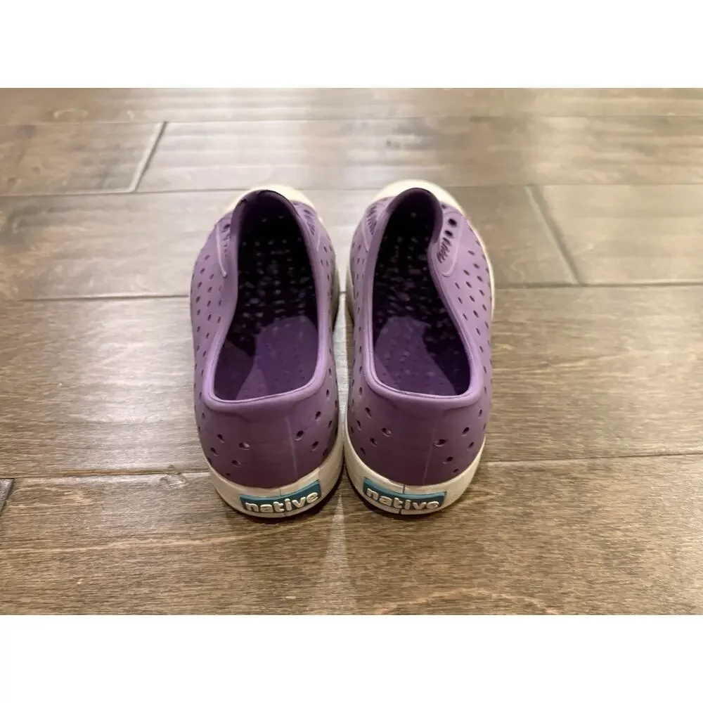 Native Kids Youth Purple Jefferson Water Shoes Slip On Size J2